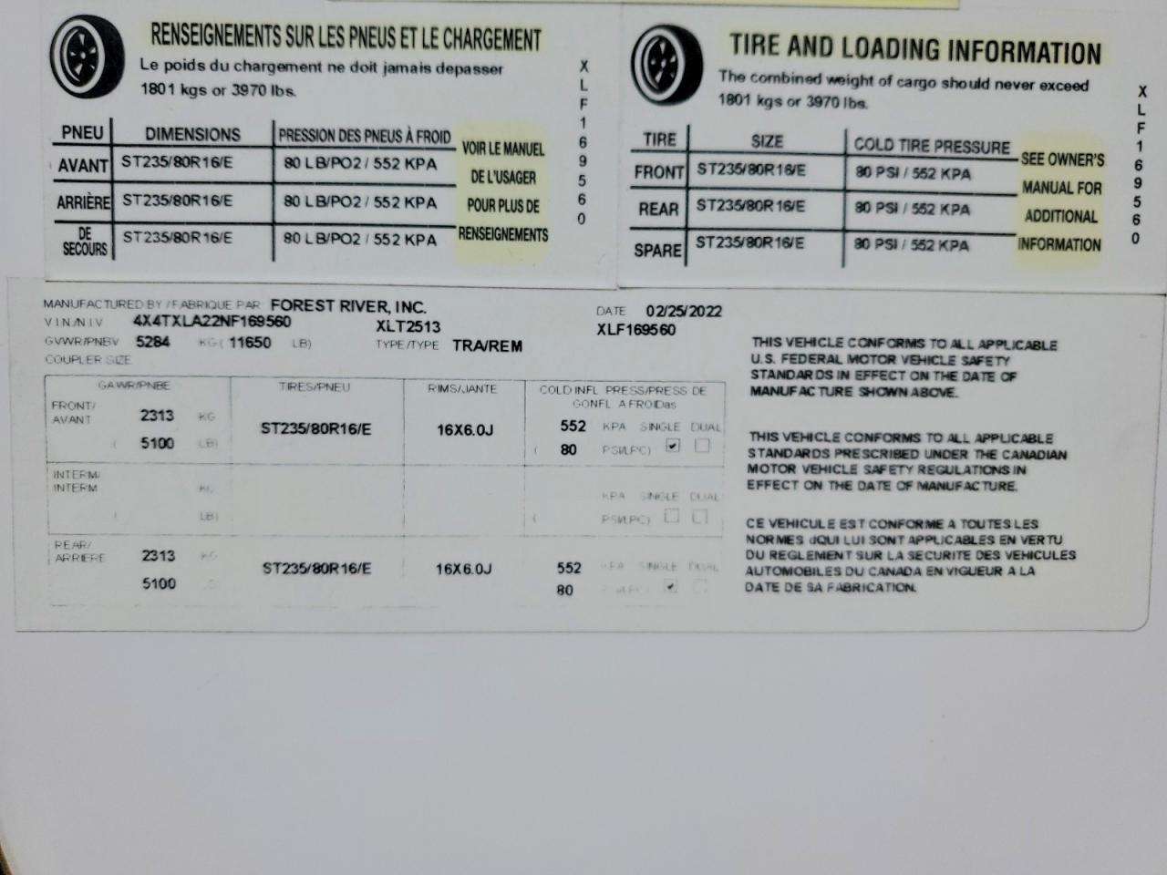 2022 Foresriver 2022 Forest River XLR Camper