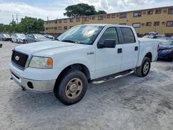Salvage cars for sale from Copart Opa Locka, FL: 2007 Ford F150 Supercrew