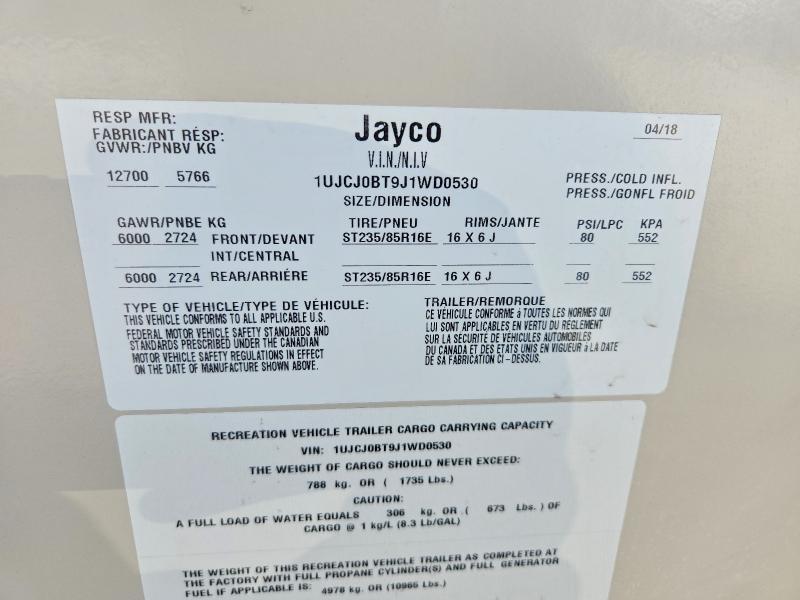 2018 Jayco Eagle Camper