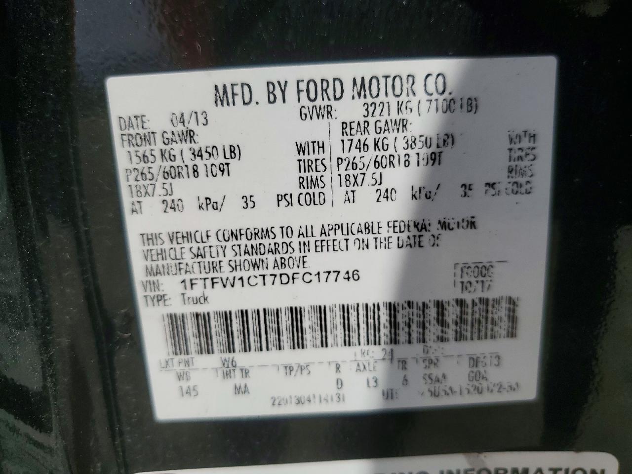 2013 Ford F150 Supercrew