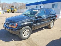 Jeep salvage cars for sale: 2004 Jeep Grand Cherokee Laredo
