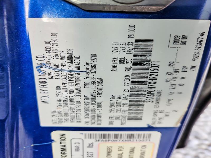 2017 Ford Fusion se