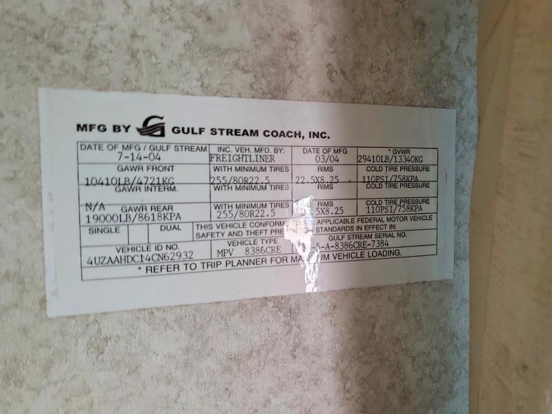 2005 Freigliner Chassis X Line Motor Home