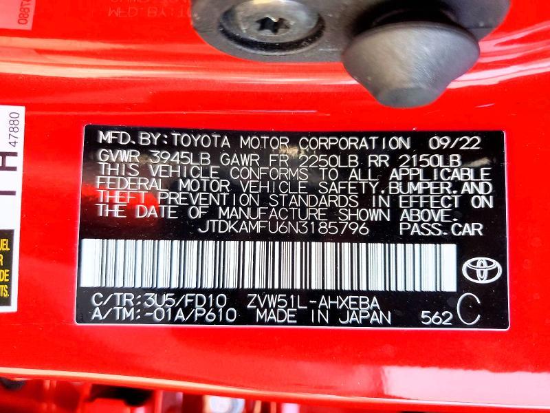 2022 Toyota Prius le