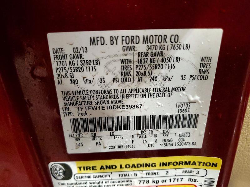 2013 Ford F150 Supercrew