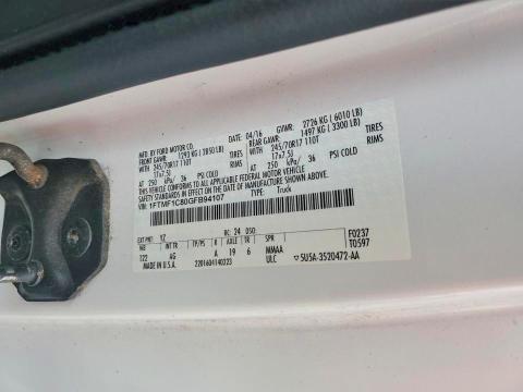 2016 Ford F150 Utility / Service Truck