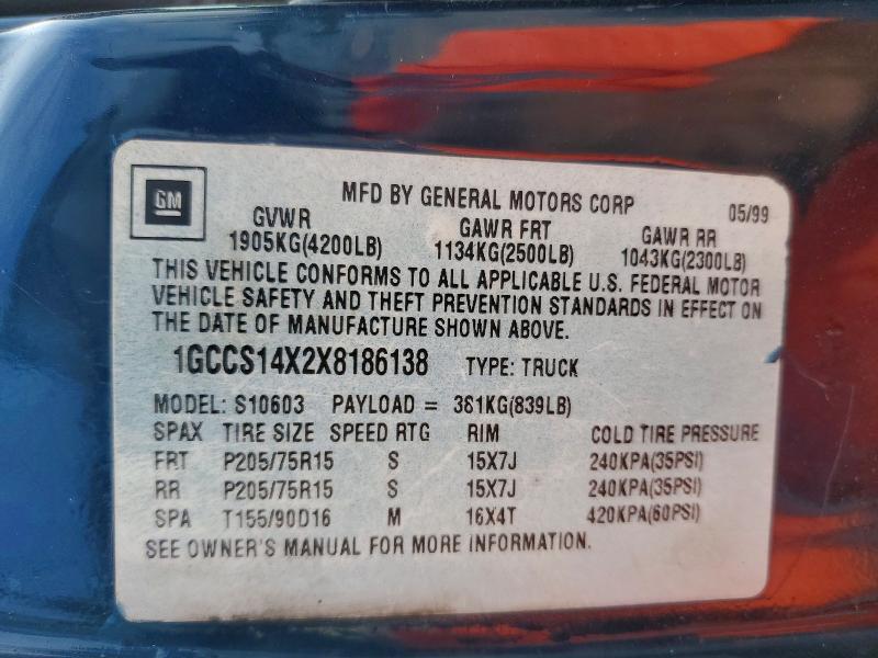 1999 Chevrolet S Truck S10