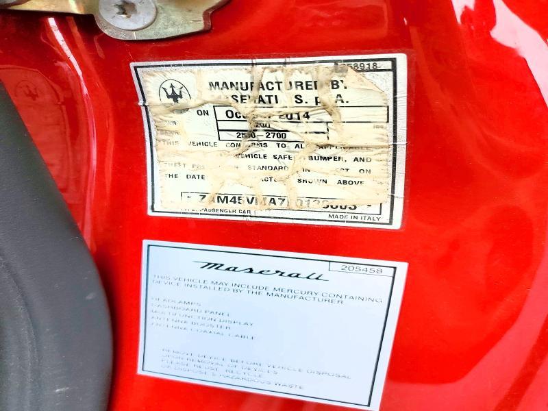 2015 Maserati Granturismo s