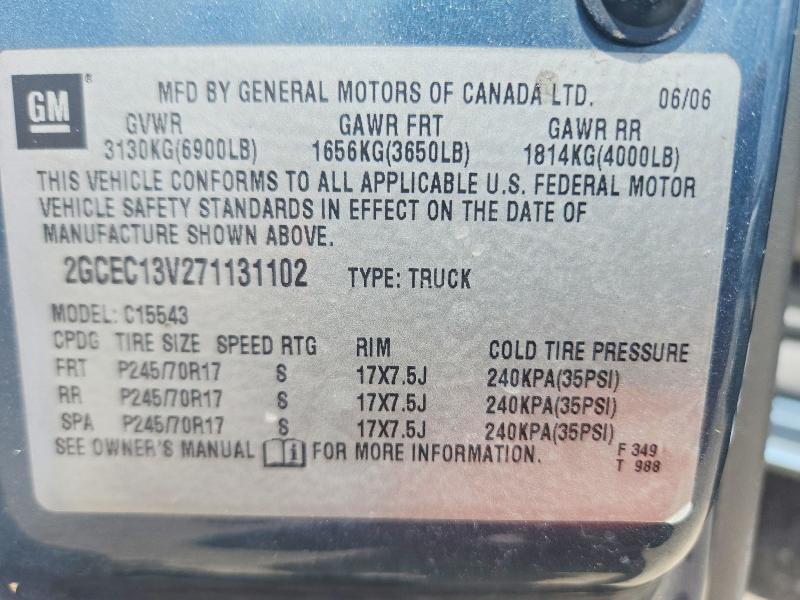 2007 Chevrolet Silverado C1500 Classic Crew Cab