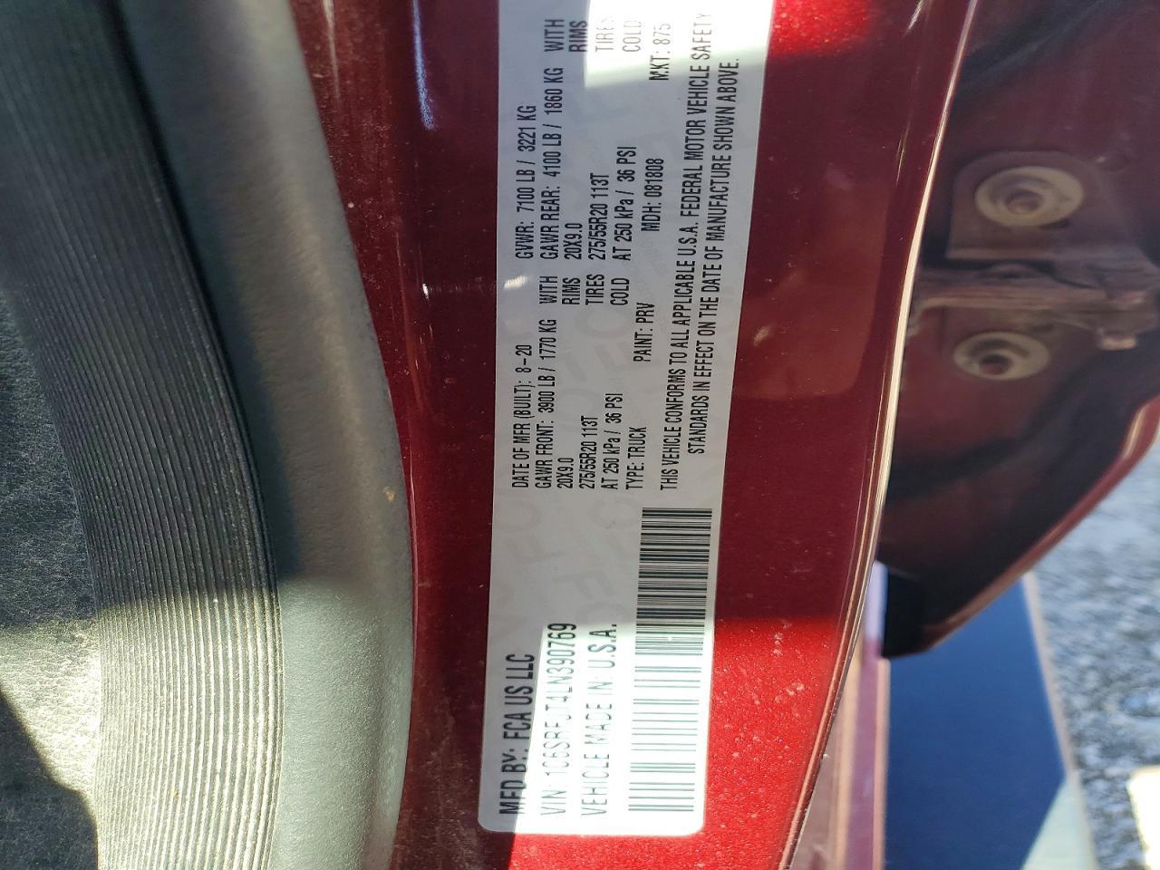 2020 Dodge 1500 Laramie