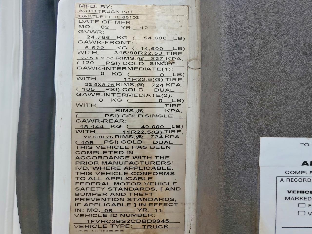 2012 Freightliner M2 106 Heavy Duty