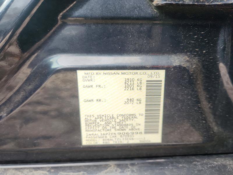 2015 Niss Altima 2.5 sl