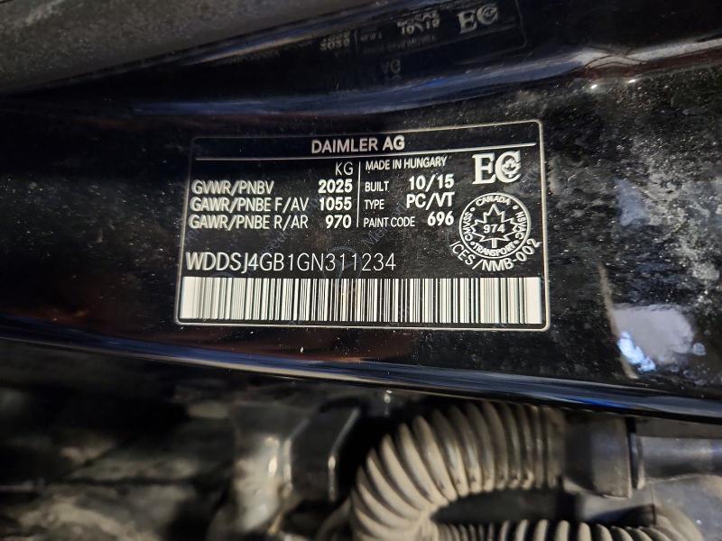 2016 Mercedes-Benz Cla 250 4matic