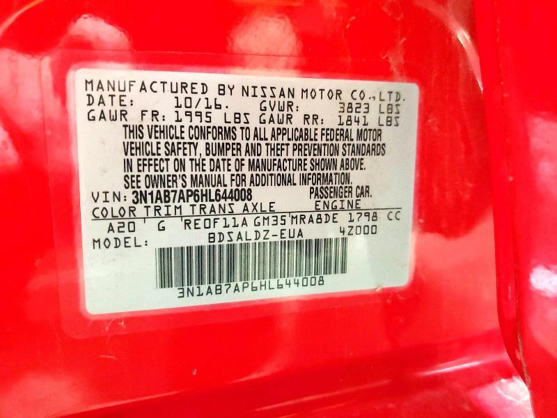 2017 Nissan Sentra sv