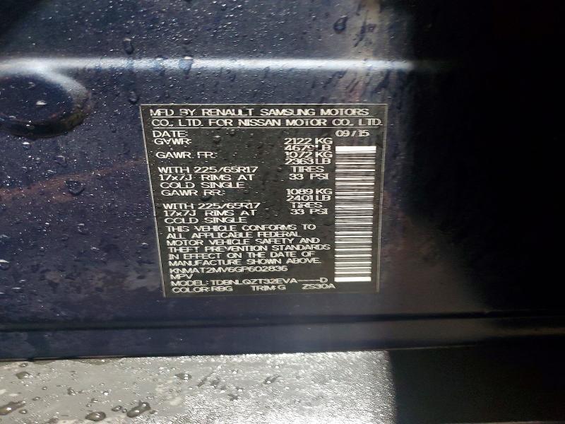 2016 Nissan Rogue sv