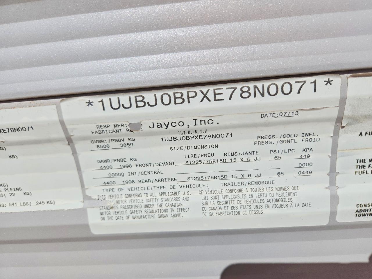 2014 Jayco Jayflight Camper