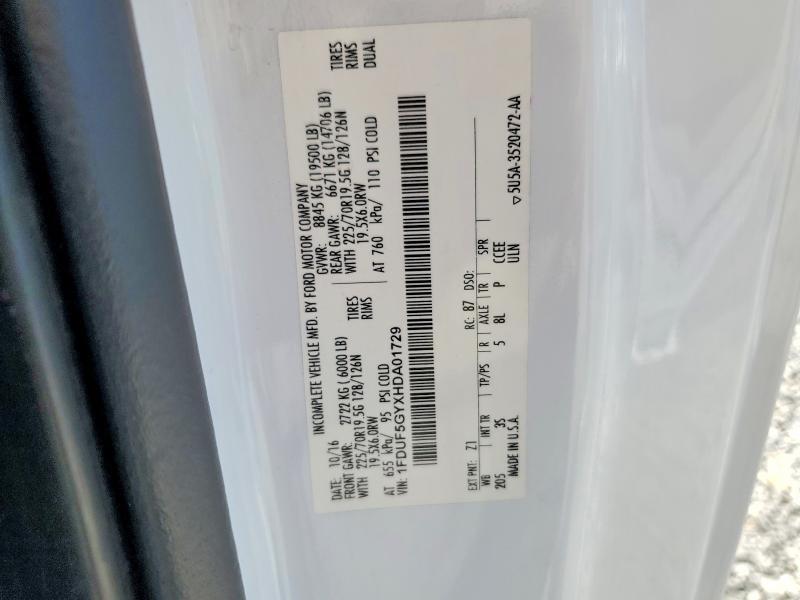 2017 Ford F550 Super Duty