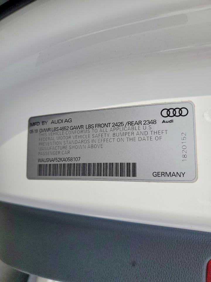 2019 Audi A5 Premium