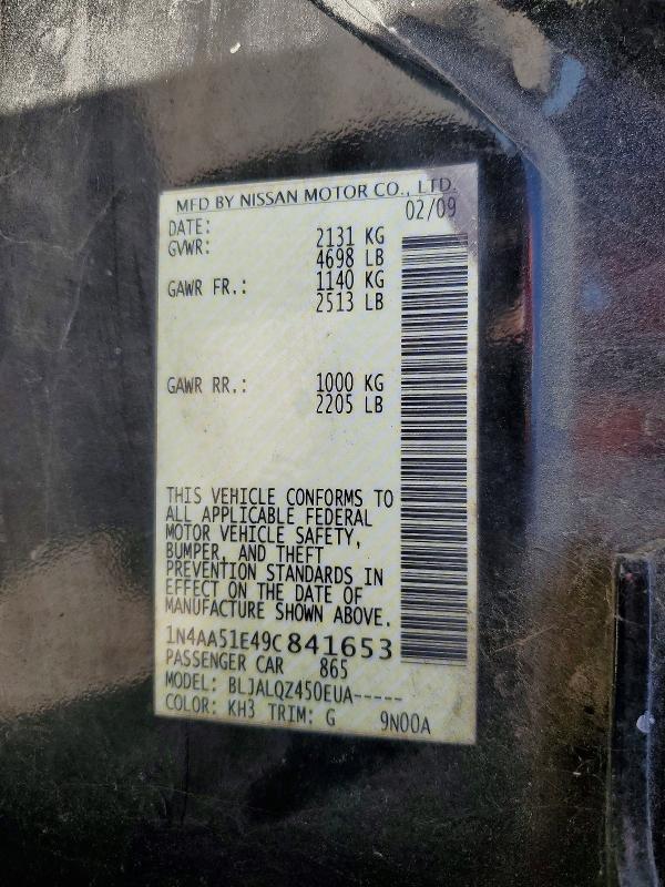 2009 Nissan Maxima 3.5 s