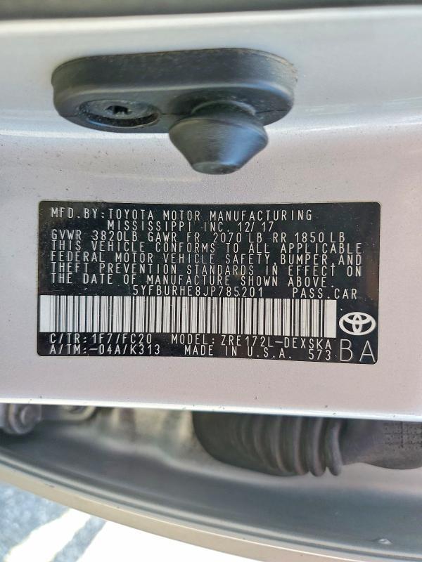 2018 Toyota Corolla se