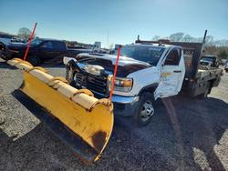Salvage trucks for sale at Assonet, MA auction: 2018 GMC Sierra 3500 HD Flatbed Truck