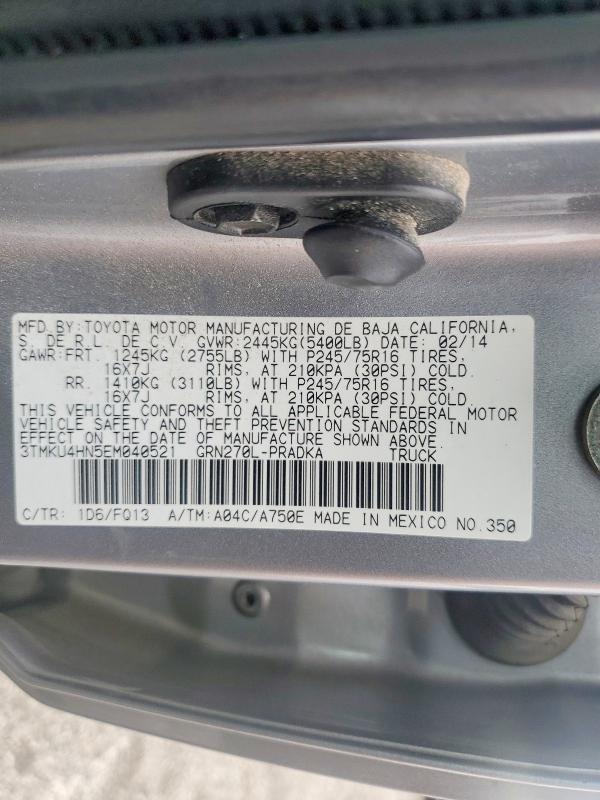 2014 Toyota Tacoma Double Cab Prerunner Long BED
