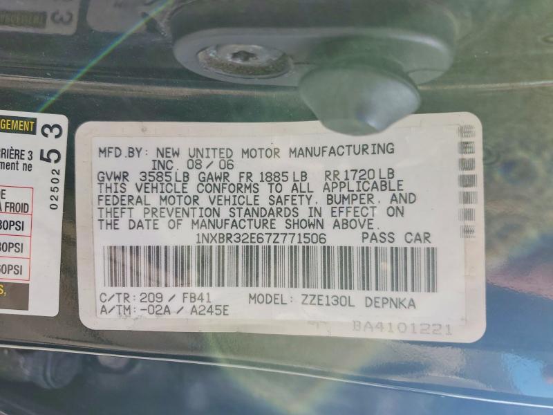 2007 Toyota Corolla le