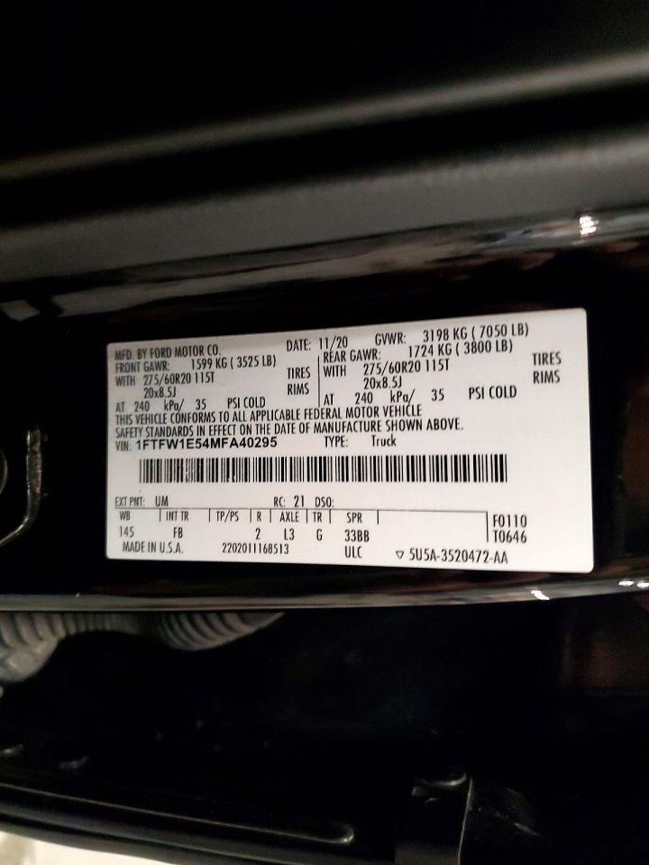 2021 Ford F150 Supercrew