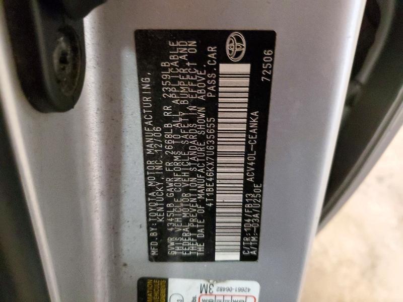 2007 Toyota Camry le