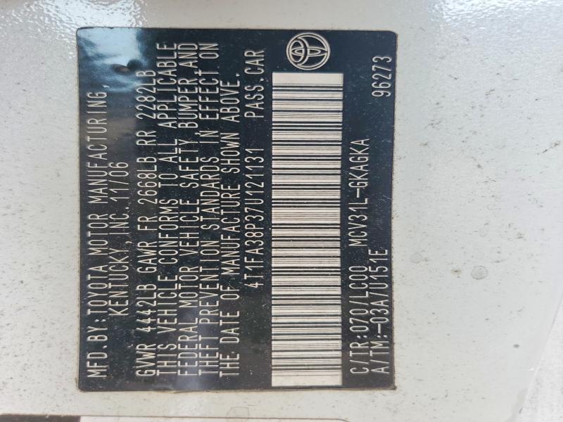 2007 Toyota Camry Solara sle V6