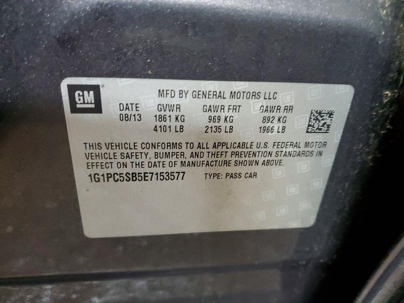 2014 Chevrolet Cruze lt