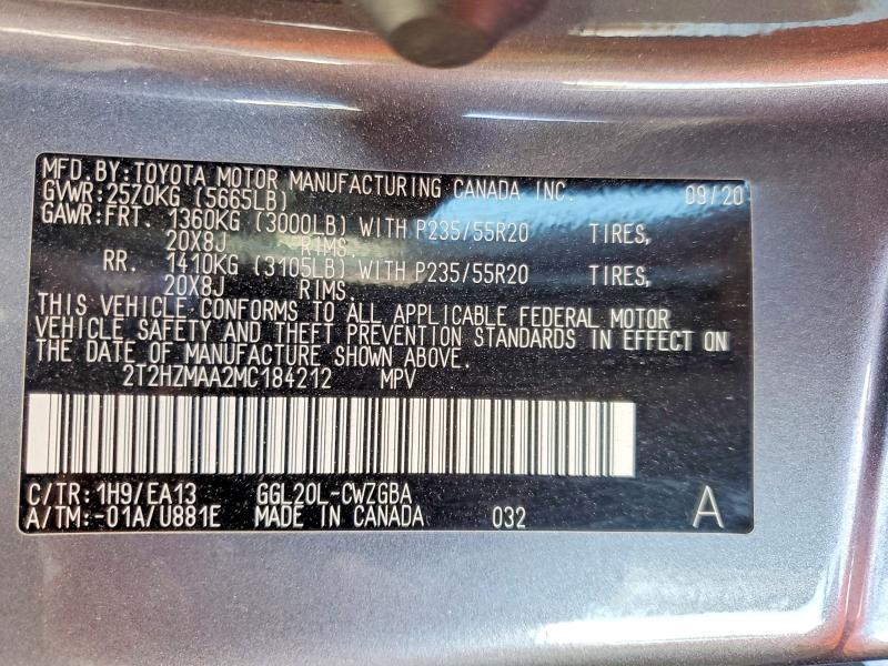 2021 Lexus Rx 350 Base