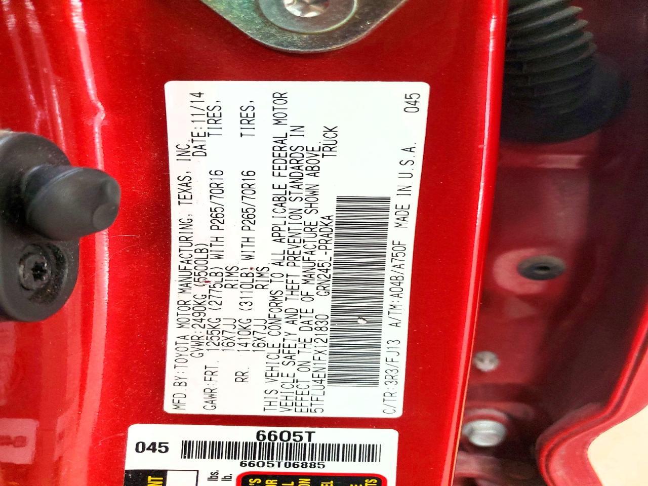 2015 Toyota Tacoma V6