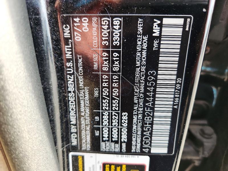 2015 Mercedes-Benz Ml 350 4matic