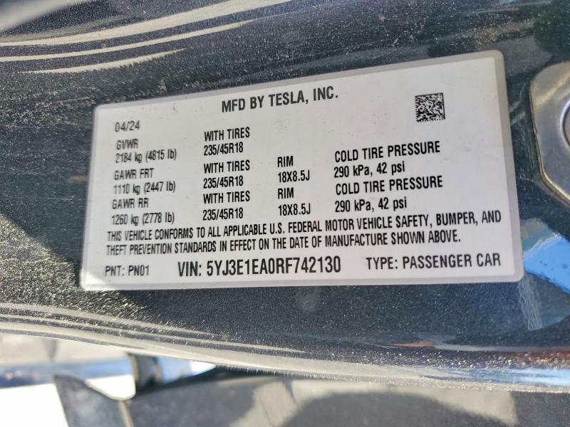 2024 Tesla Model 3