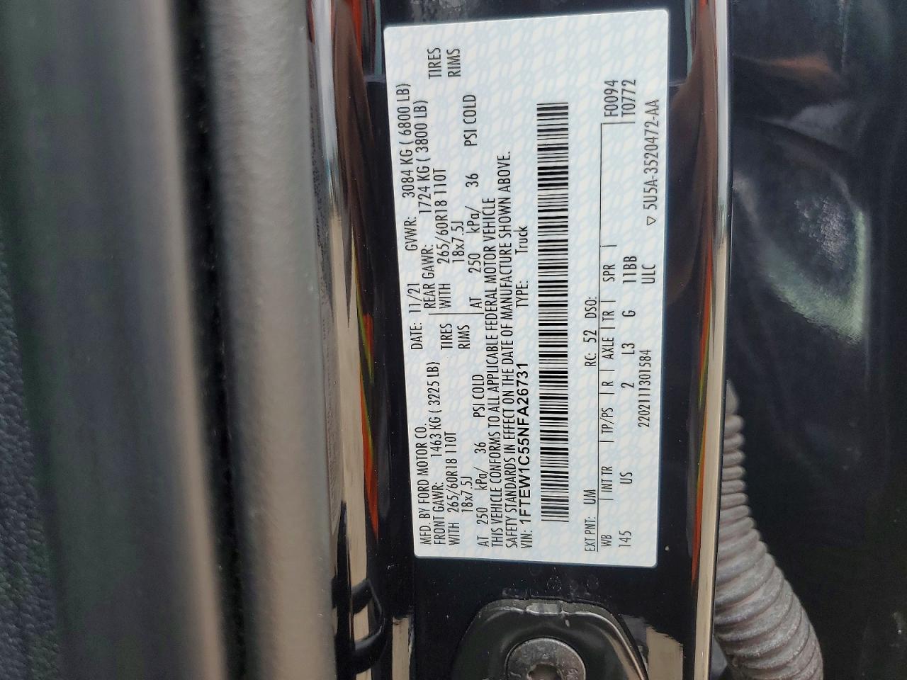 2022 Ford F150 Supercrew