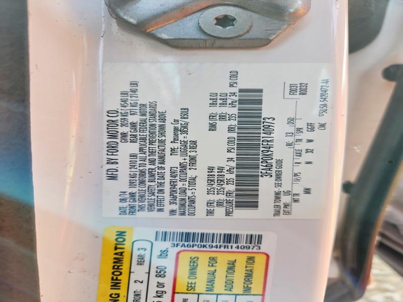 2015 Ford Fusion s fwd