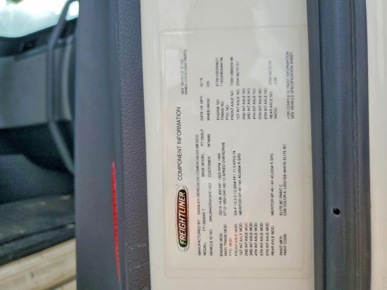 2019 Freigliner 2019 Freightliner Cascadia 1-Semi Truck