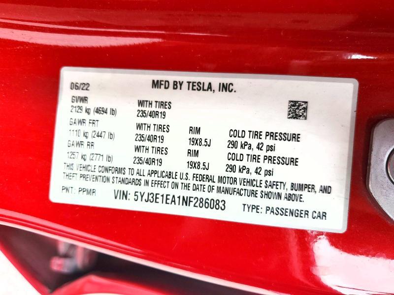 2022 Tesla Model 3