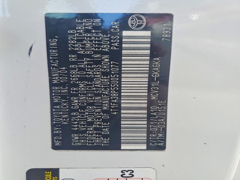 2005 Toyota Camry Solara sle V6