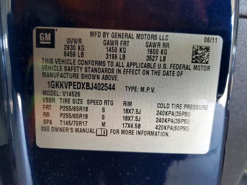 2011 GMC Acadia sle
