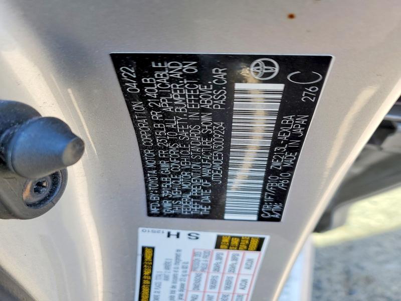 2022 Toyota Corolla Hybrid le