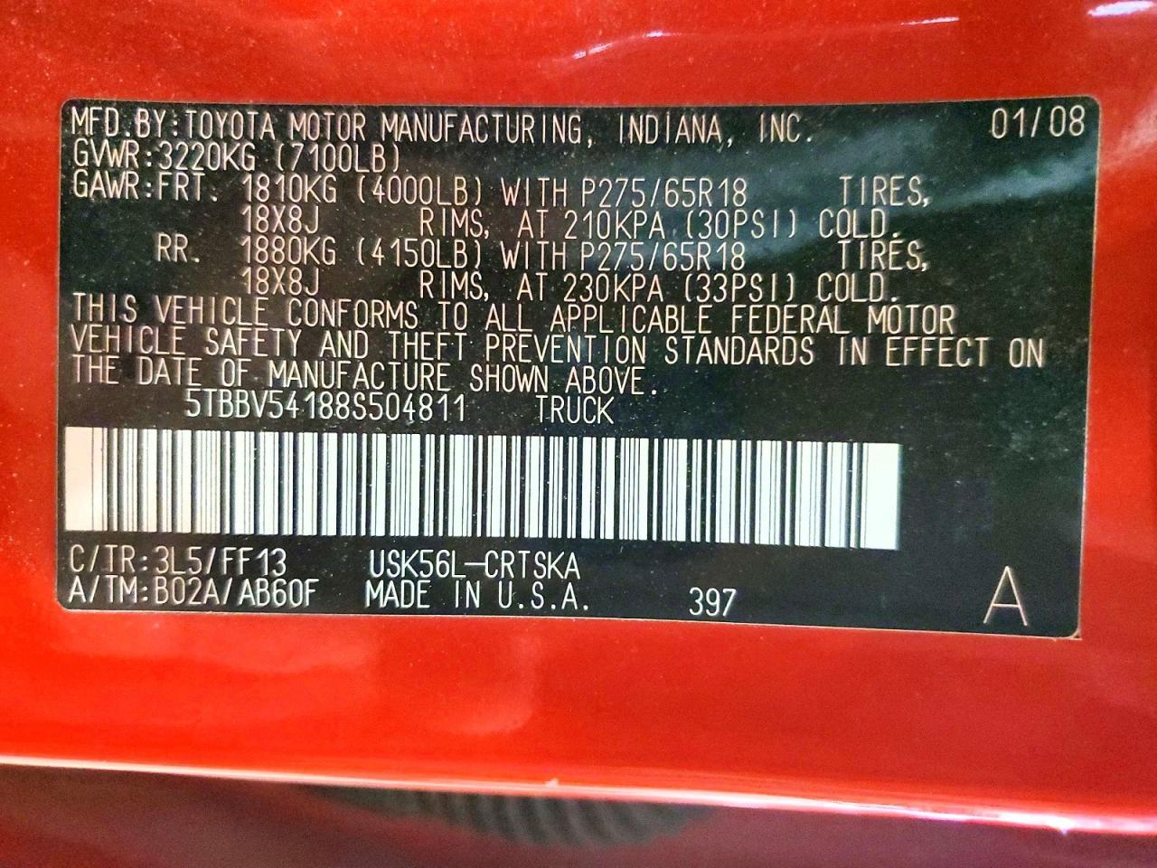 2008 Toyota Tundra SR5