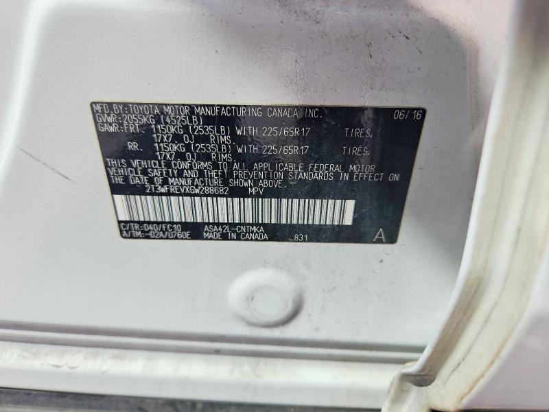 2016 Toyota Rav4 xle