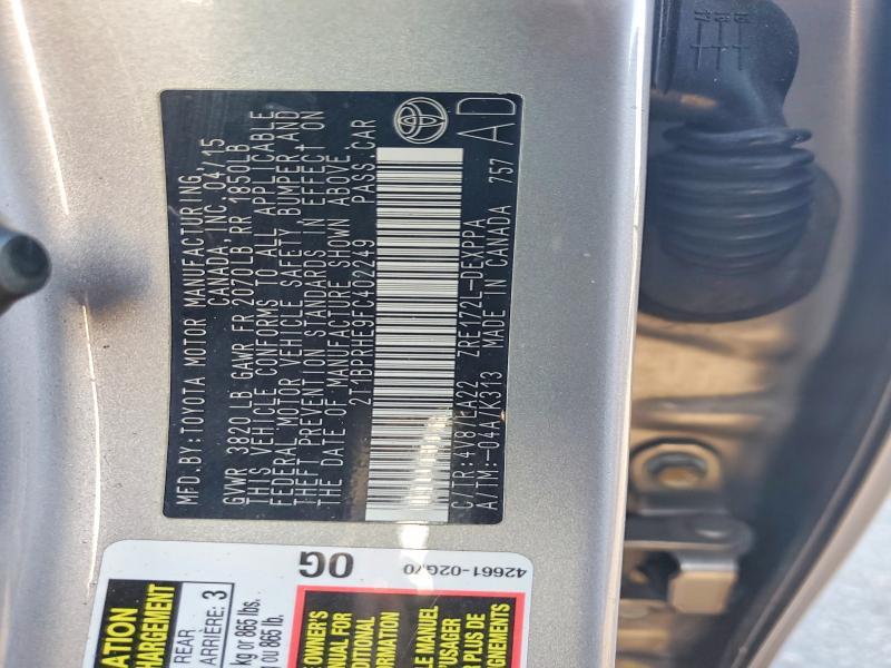 2015 Toyota Corolla le eco Premium