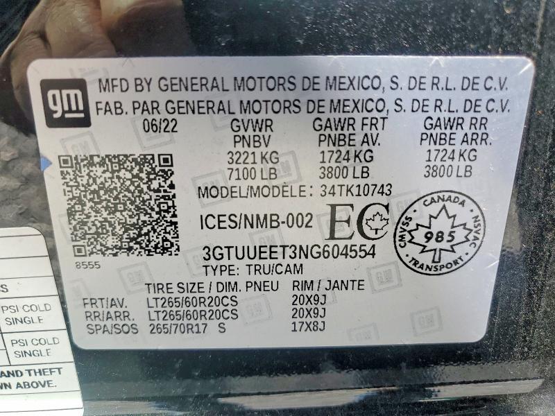 2022 GMC Sierra K1500 AT4