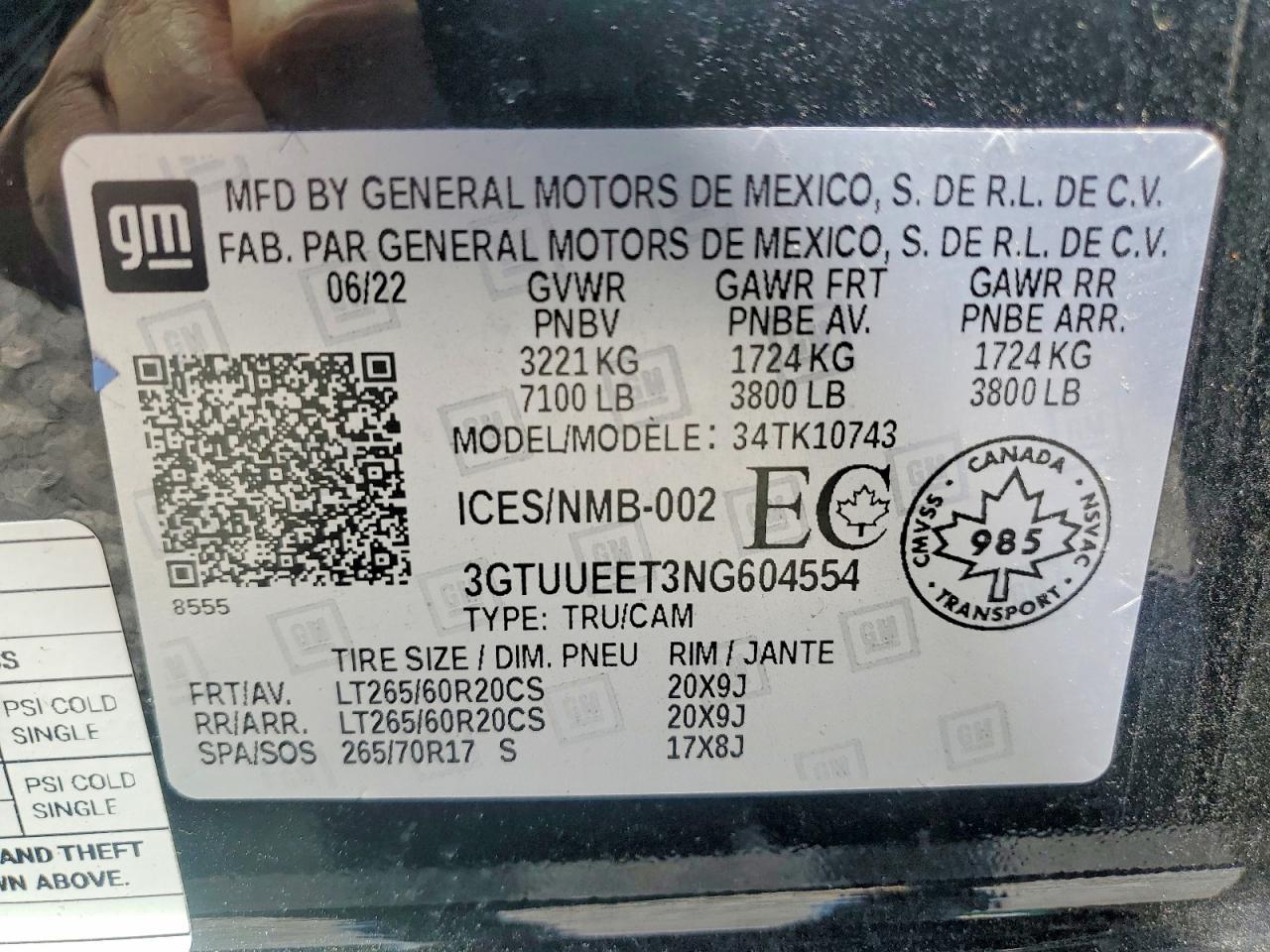 2022 GMC Sierra K1500 AT4