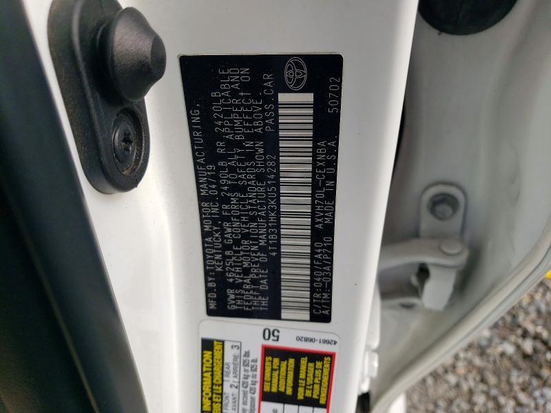 2019 Toyota Camry le