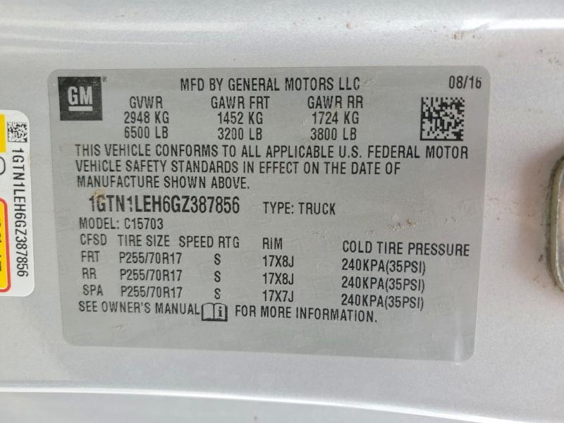 2016 GMC Sierra C1500