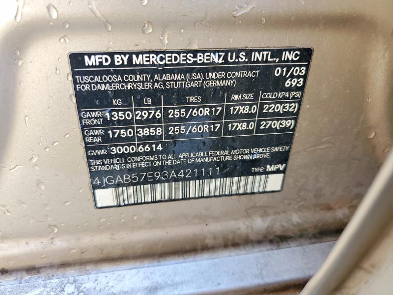 2003 Mercedes-Benz Ml 350